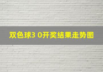 双色球3 0开奖结果走势图